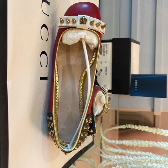 Gucci ballet flat studded AMAZING - Picture 5 of 8